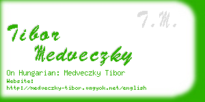 tibor medveczky business card